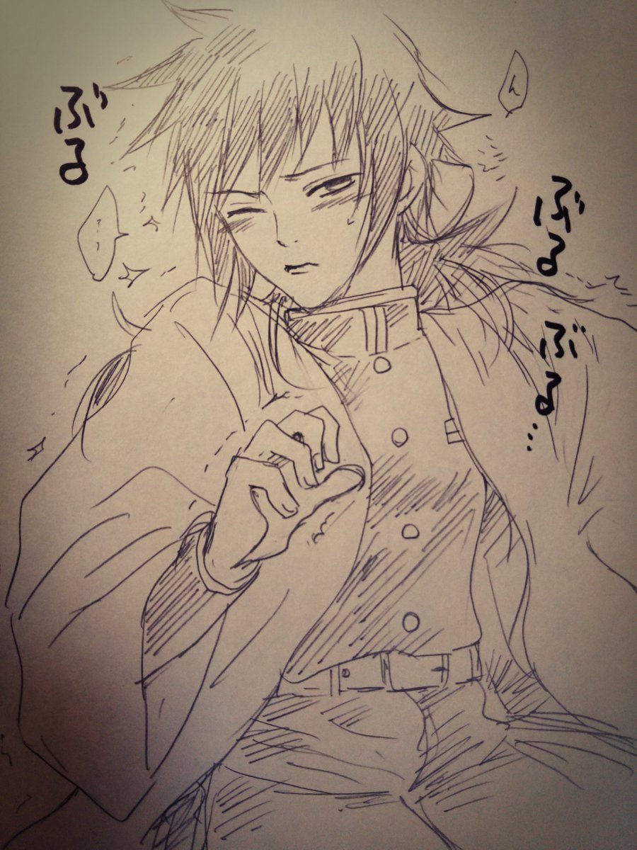 ぶるぶるずが可愛い過ぎて思わず落書き(;'∀`)ぶるぶるしちゃうぎゆゆが卑猥。
あ、通販ちゃんとやってます??明日も6時前起き～?寝ます? 