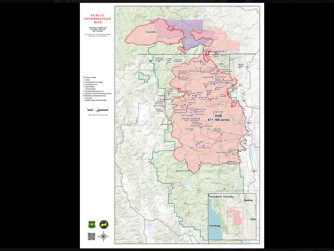 NorthBayNews's tweet image. #AugustComplexFire in Mendocino County is now California’s largest fire ever pressdemocrat.com/article/news/p…