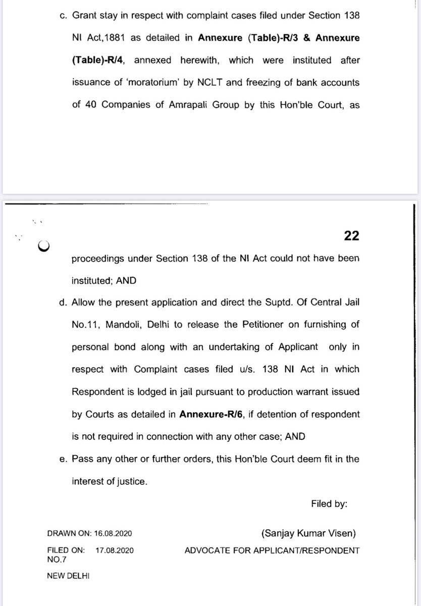 amitguptaHR's tweet photo. CMD Anil Sharma of #AmrapaliGroup says if his application is not allowed it would result in miscarriage of Justice. 

I’m asked to present my version on this. I ask all #AmrapaliFlatBuyers to shared their views. Will try to put your voice in Hon’ble Supreme Court https://t.co/8SMfUhdeKH