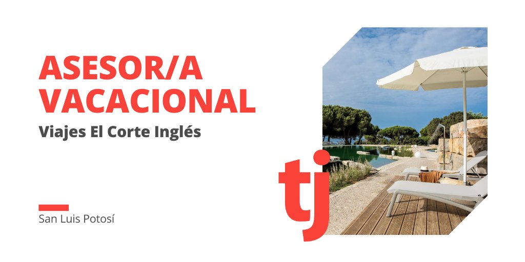 Turijobsmexico's tweet photo. #ofertalaboral 🔎 Viajes El Corte Inglés está en busca de Asesor/a Vacacional en San Luis Potosí, si tienes experiencia y ganas de hacer tu perfil profesional más competitivo a través de su programa de capacitación ¡Postúlate ya! 👉https://t.co/yvXeEhWj3K #empleomexico #vacante https://t.co/n7EzExS5WK