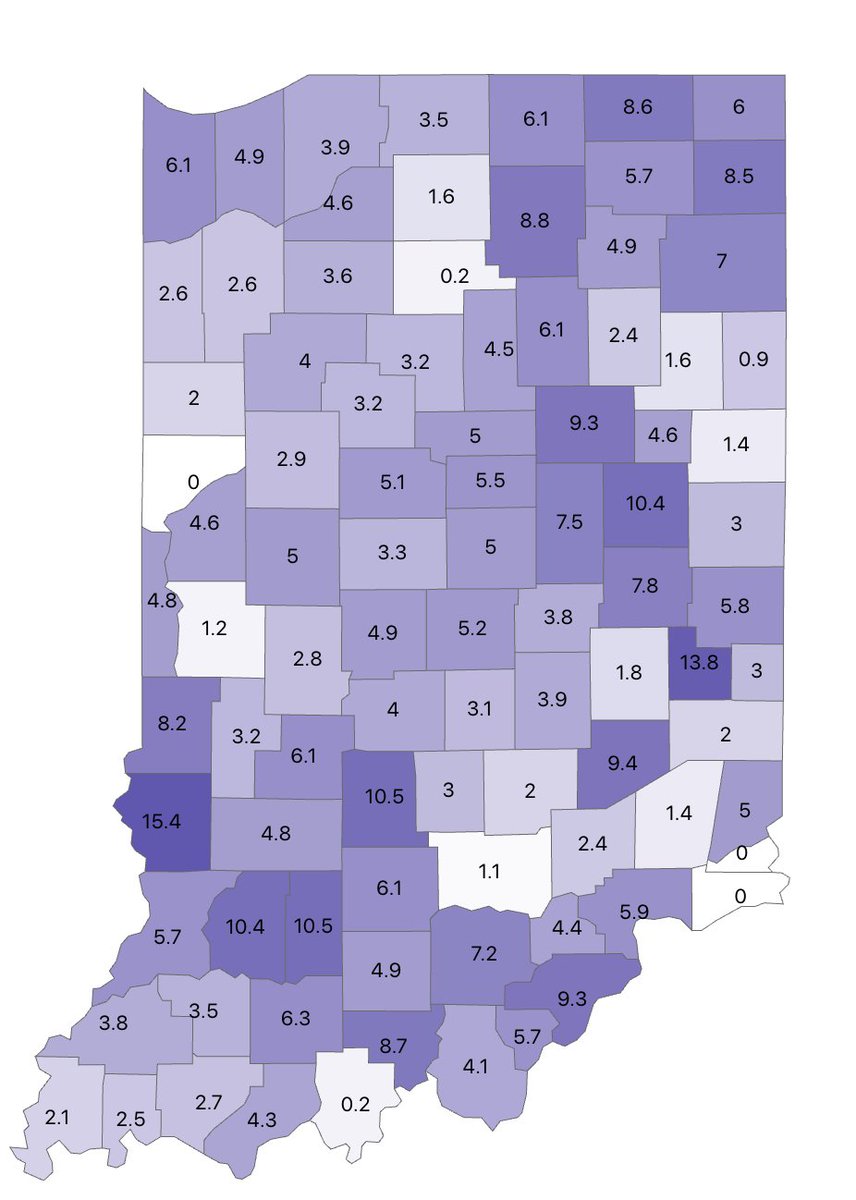 Good to see our 7-day county positivity rate dip today to 8.2%. Let's keep it trending down, #teamvigo!