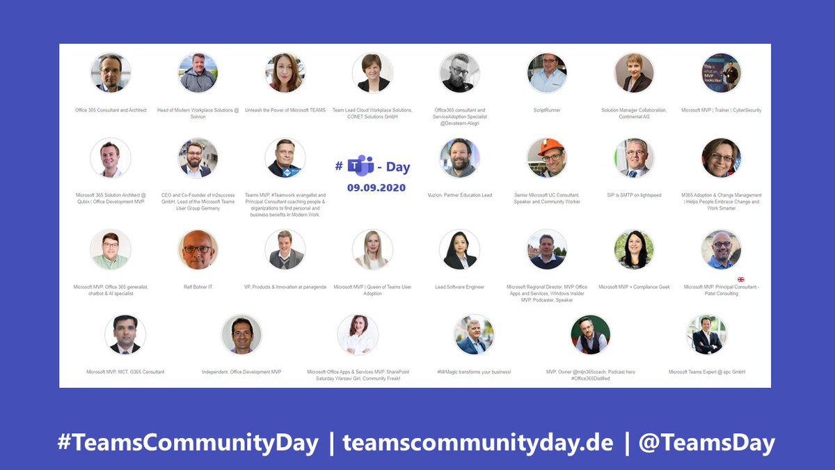 Thank you #Teamsheroes 🙏 

<a href="/thatmattwade/">Matt Wade</a> <a href="/Riazjavedbutt/">Riaz Javed</a> <a href="/AntjeLamartine/">Antje Lamartine</a> <a href="/thomyg/">Thomy Goelles</a> <a href="/vesanopanen/">Vesa Nopanen #M365 #Copilot #AI #MVPBuzz</a>  <a href="/EricaToelle/">Erica Toelle</a> <a href="/kettukari/">Karoliina Kettukari</a> <a href="/stephanbisser/">Stephan Bisser</a> @Microsoft365Pro <a href="/marijnsomers/">Marijn Somers</a>  <a href="/Ra_Koellner/">Raphael Koellner #Copilot</a>  <a href="/EdytaGorzon/">Edyta Gorzoń</a>  <a href="/eggers_alex/">Alex Eggers MVP</a>  <a href="/plemich/">Michael Plettner | MVP | #TalkM365 #VivaExplorers</a> @tpickhan <a href="/DeLucaGiulian/">Giuliano De Luca</a> <a href="/techChirag/">Chirag Patel MVP MCT</a>   

#TeamsCommunityDay 💜