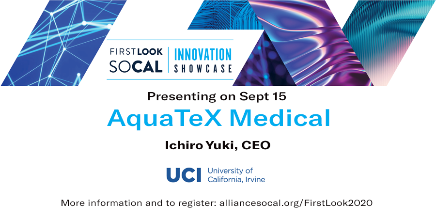 alliance_socal's tweet photo. Lots of talent coming out of SoCal research orgs like @UCICove. See Alyra Therapeutics, Aquatex Medical, and Amplifica at First Look SoCal 2020. Totally virtual and completely free. Register at https://t.co/lP7AbzKoRw

#FL2020 #startups https://t.co/fOFyPeaZ29