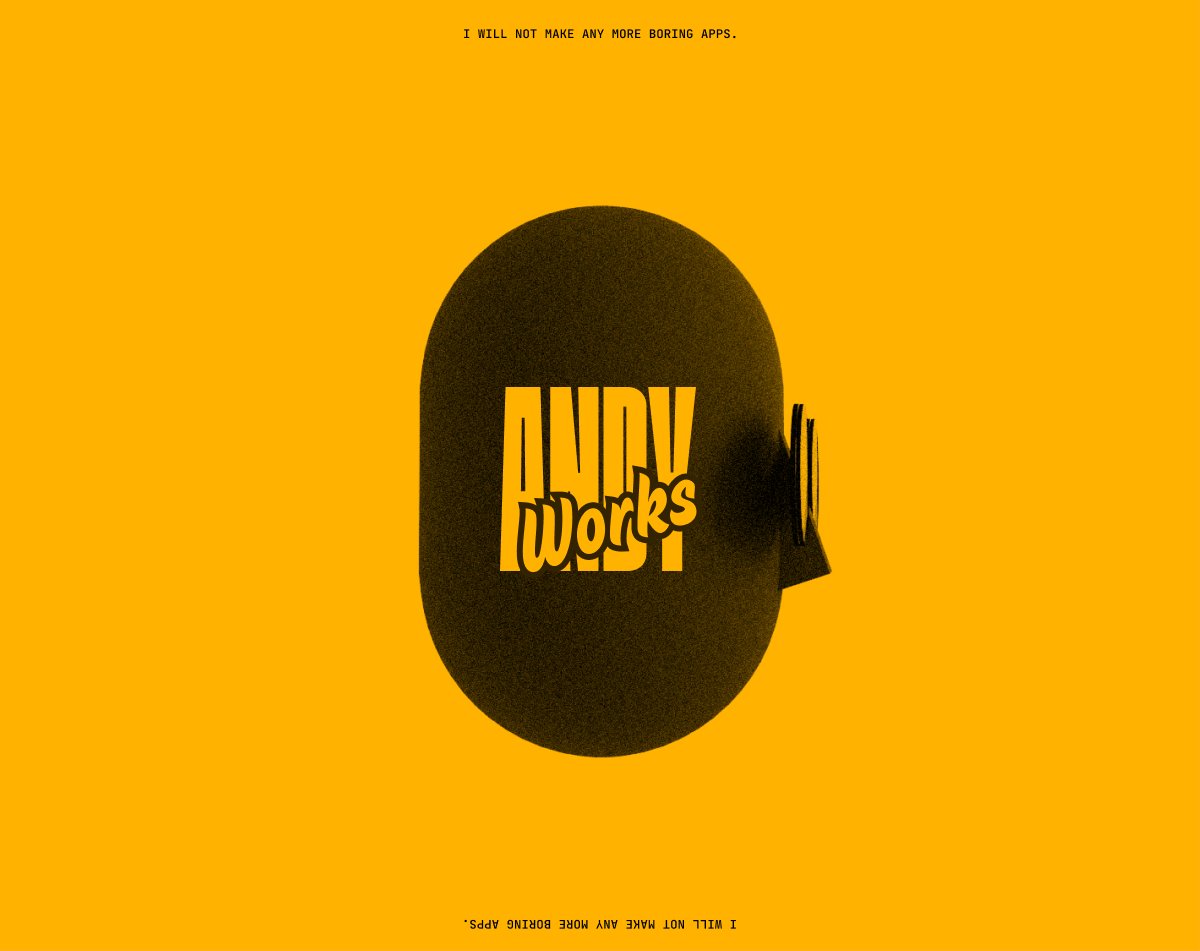 I'm starting something new.

It's big. It's personal. It's a bit scary. I've never been this excited about anything I've built.

Join me for the journey → andy.works