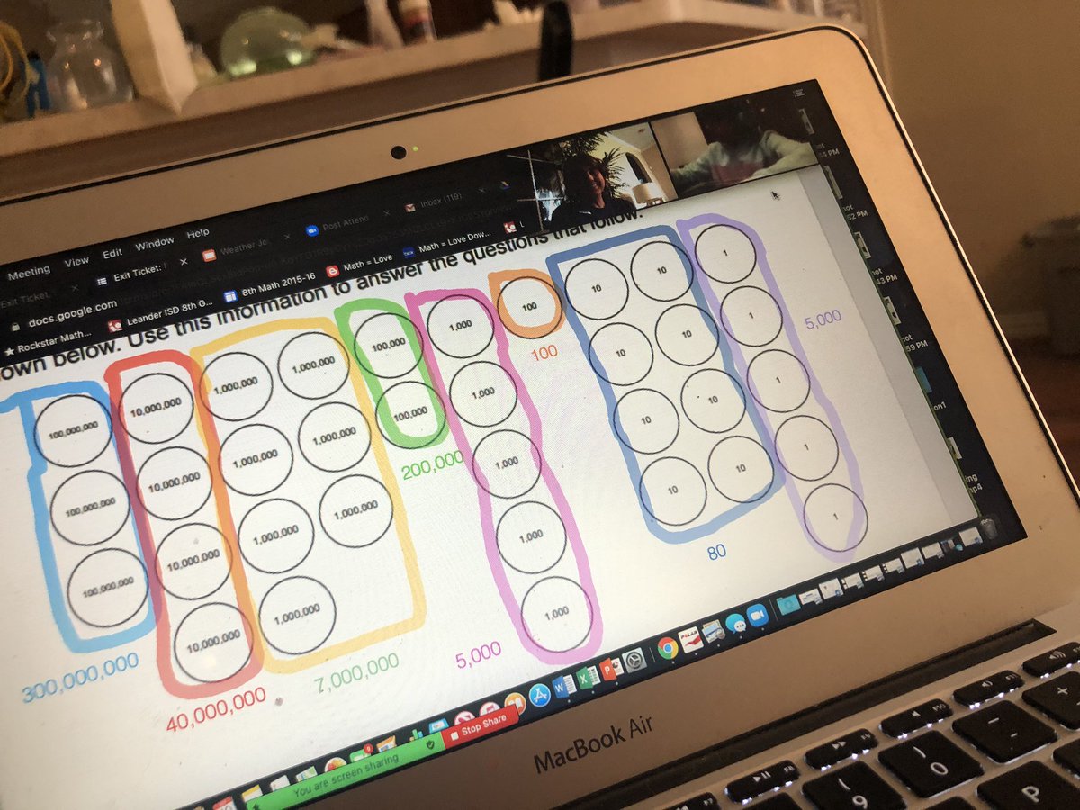 epauley804's tweet photo. Nothing like a virtual 1:1 session to help our @FrazierBears understand place value....so proud of how hard everyone is trying &amp; giving their all! https://t.co/pvLHWHZ0oN