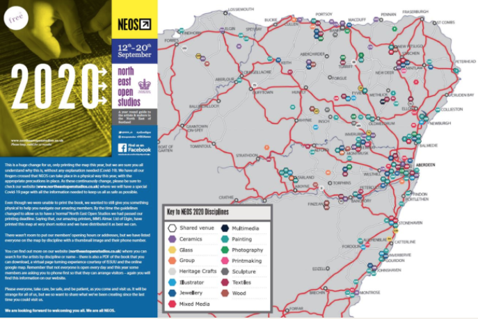 ButterworthArt's tweet photo. Just received some of the @NEOS_uk maps from the lovely Marie@buttongrrrl Will pop some into the #BallogiePhoneBothy for visitors to pick up.
Wishing all the creatives a great opening weekend. #NEOS2020 #RediscoverABDN #VisitABDN #VisitScotland #workingtogether #NorthEastIsOpen https://t.co/eCoQQlqd3M