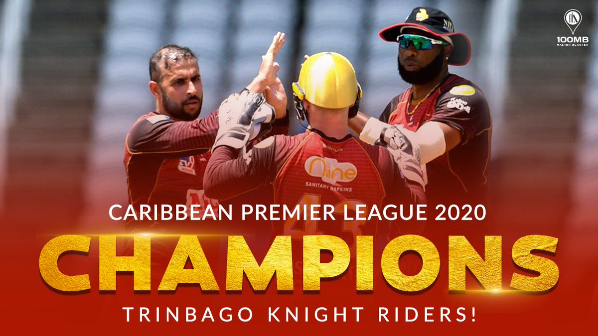 100MasterBlastr's tweet image. Congratulations to the @TKRiders on adding another @CPL 🏆 to their cabinet!

Unbeaten throughout the tournament - now that&apos;s what domination looks like💪🔥 #CPL2020