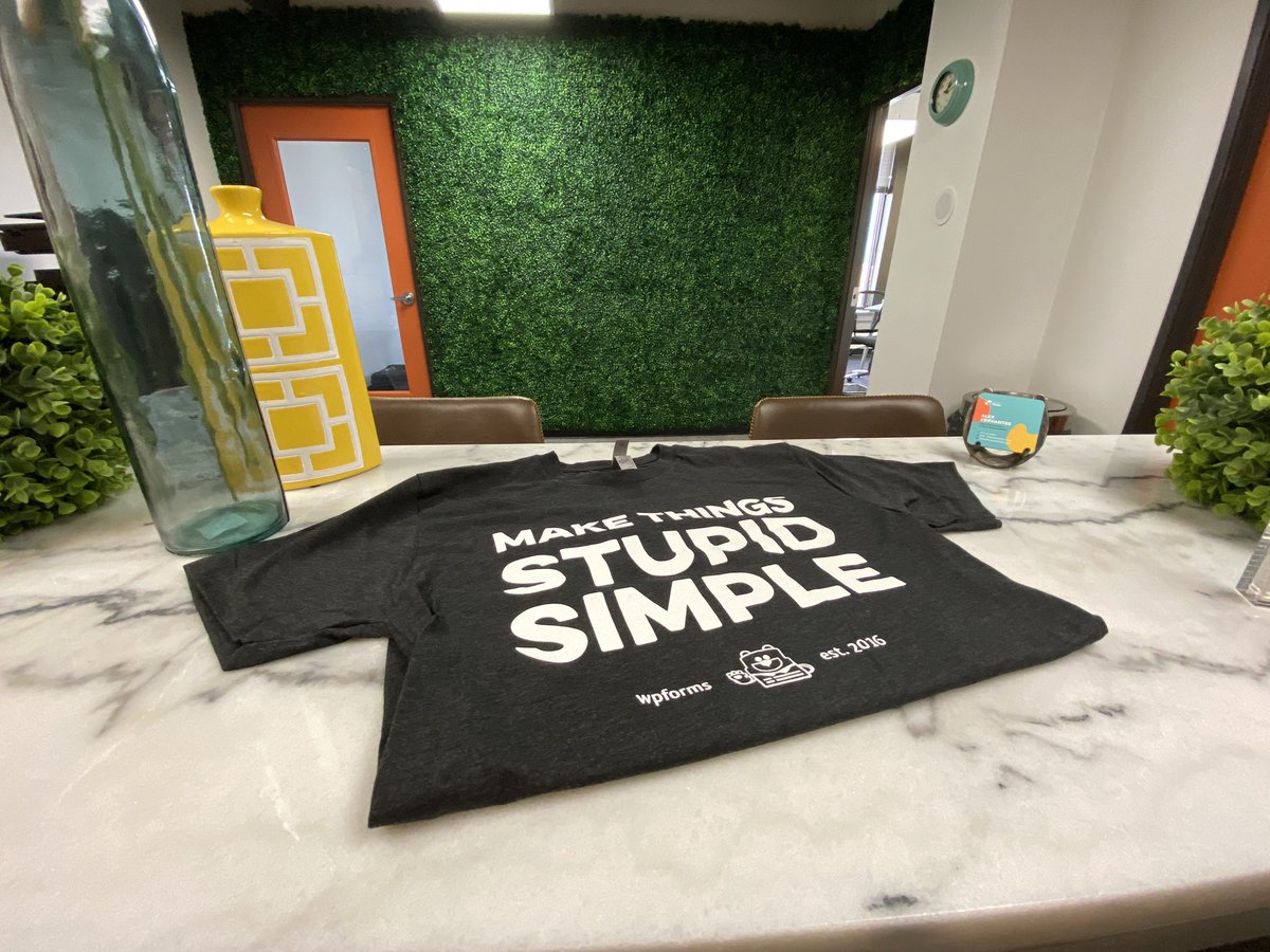 Thanks for the #swag <a href="/wpforms/">lightningspirit</a> team! And we agree, we love making #websites stupid simple yet highly #creative and intriguing! 🤓