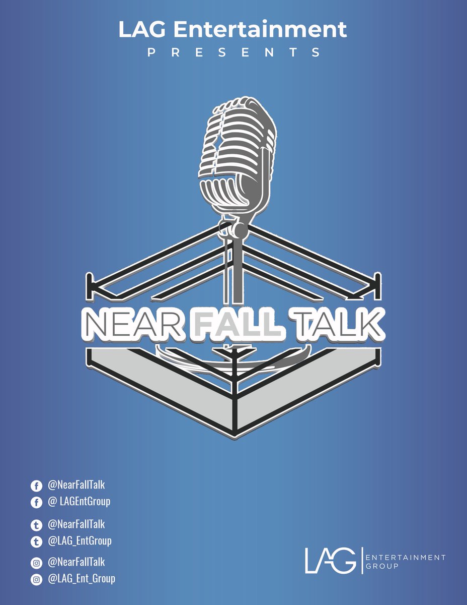 NearFallTalk's tweet photo. Please join us for an early morning edition of Near Fall Talk this Saturday 9/12/20 at 11AM EST or 8AM PST for the week of wrestling recap. #Raw #SmackDown #NXT #AEW and #TNA. On the #NearFallTalk Facebook page.  Please follow us on our social media pages listed below. https://t.co/98xQ9Q8aEj