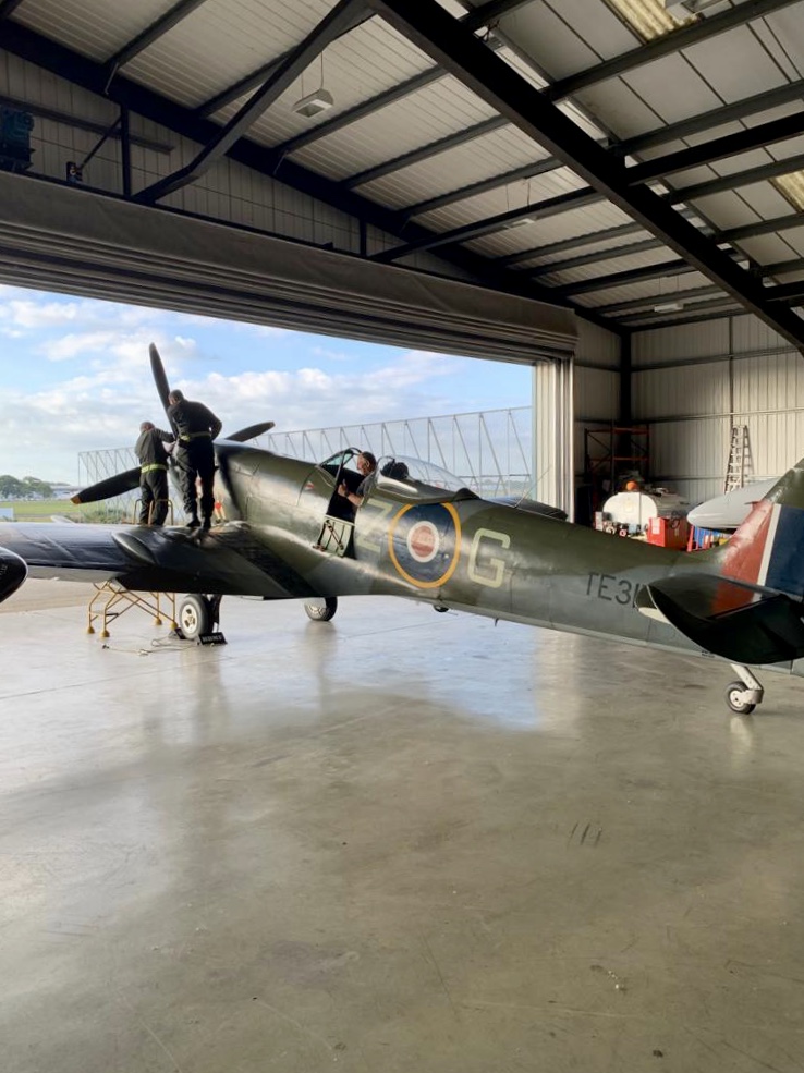 MCAAviation's tweet photo. MCA Aviation is proud to support the @RAFBBMF. This goes to prove that when you advertise hangarage, you never know who might respond! Always a privilege to see and hear such amazing aircraft and even better to house them (albeit only temporarily) in our hangar once again. https://t.co/6lKz2026mg