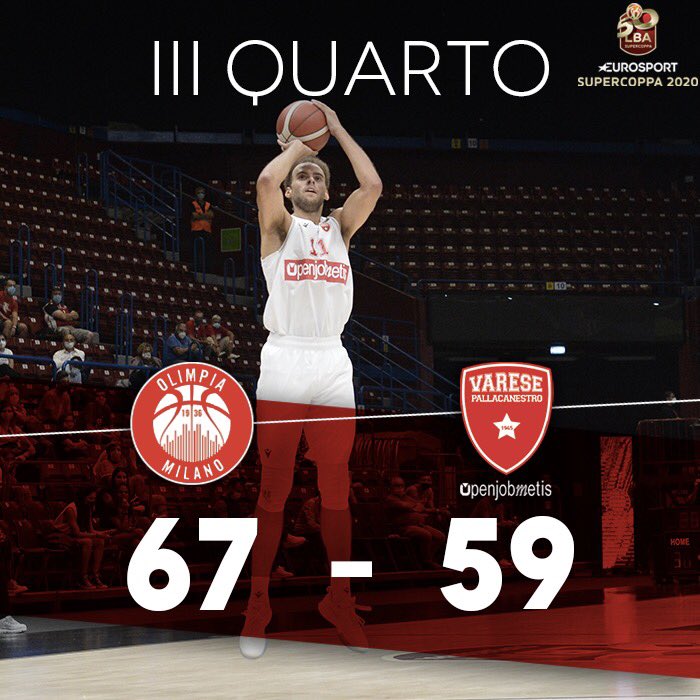 PallVarese's tweet image. 😤 Terzo quarto favorevole a Milano❗️Tutto pronto per gli ultimi 1️⃣0️⃣ minuti di gioco #NoiSiamoVarese #MilVar