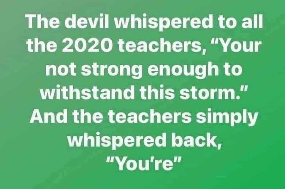 mamaof2reds's tweet photo. For all the amazing teachers in our lives! You got this! https://t.co/yCXOjbYg6s