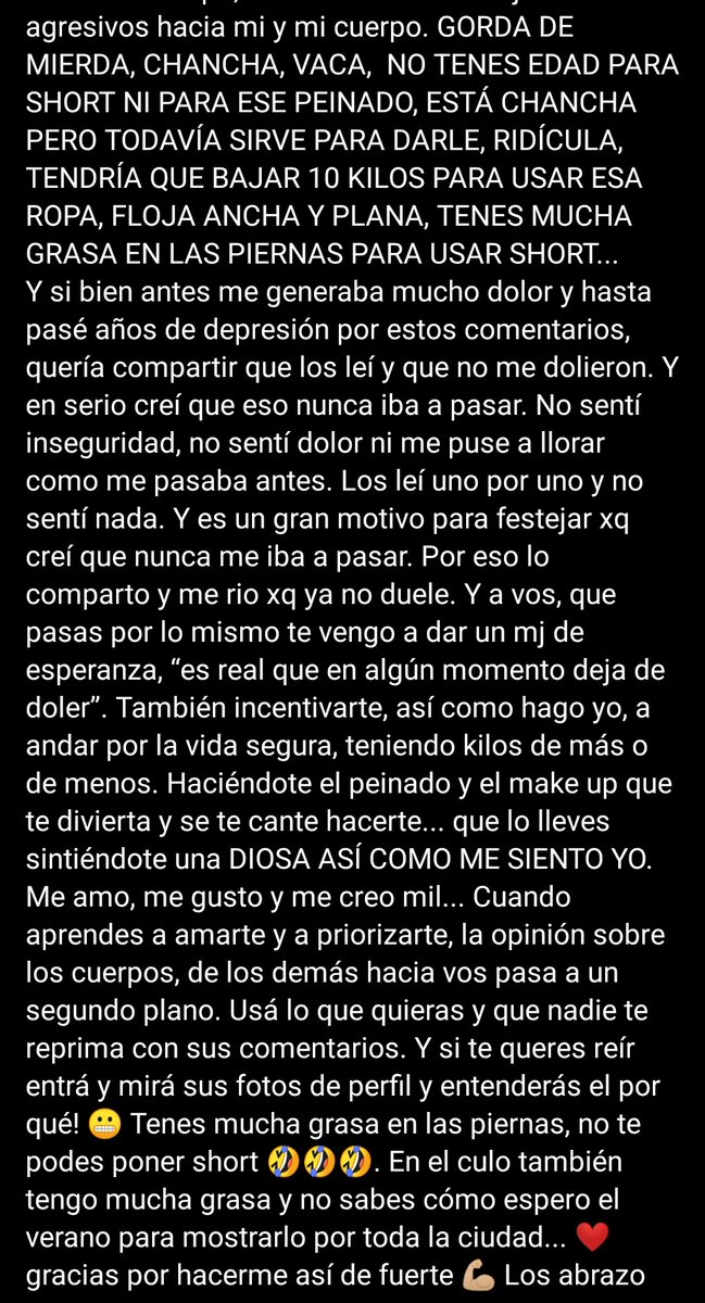"me amo, me gusto y me siento mil" ahh what a queen