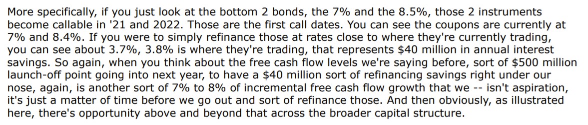 In some ways  $GFL reminds me of  $CHTR: leverage, path to refinance & FCF accretion/lower capex intensity over the next few years.