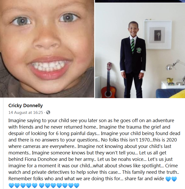 TweetNotPost's tweet photo. 💙😇 #NoahDonohoe #RememberMyNoah
#MissingMinutes
#MissingCCTV
#NoahsArmy
#FionasArmy
#WeWillNotBeSilenced
#WeWillFindTheTruth
#WeWillGetJustice https://t.co/fgOqOFXKtb