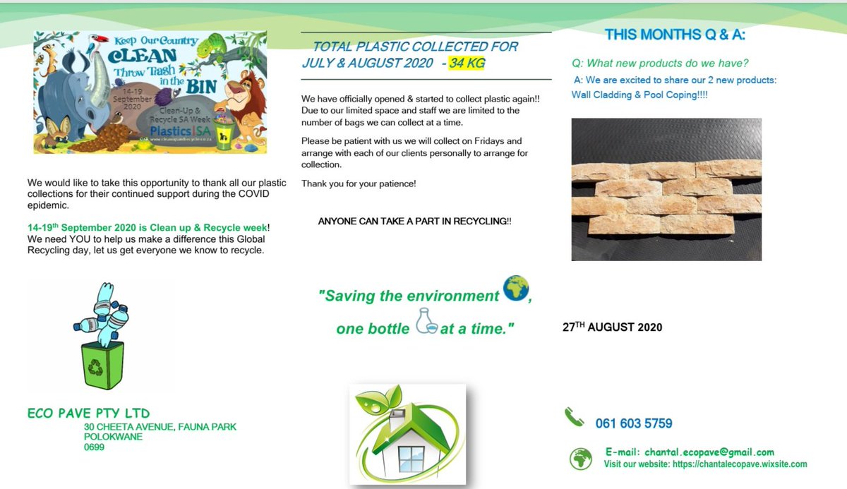 August newsletter