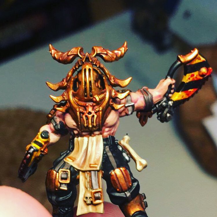 Rogiel1981's tweet photo. First corpse grinder cultist done #necromunda #WarhammerCommunity #warhammer https://t.co/KzPI6kYHoF