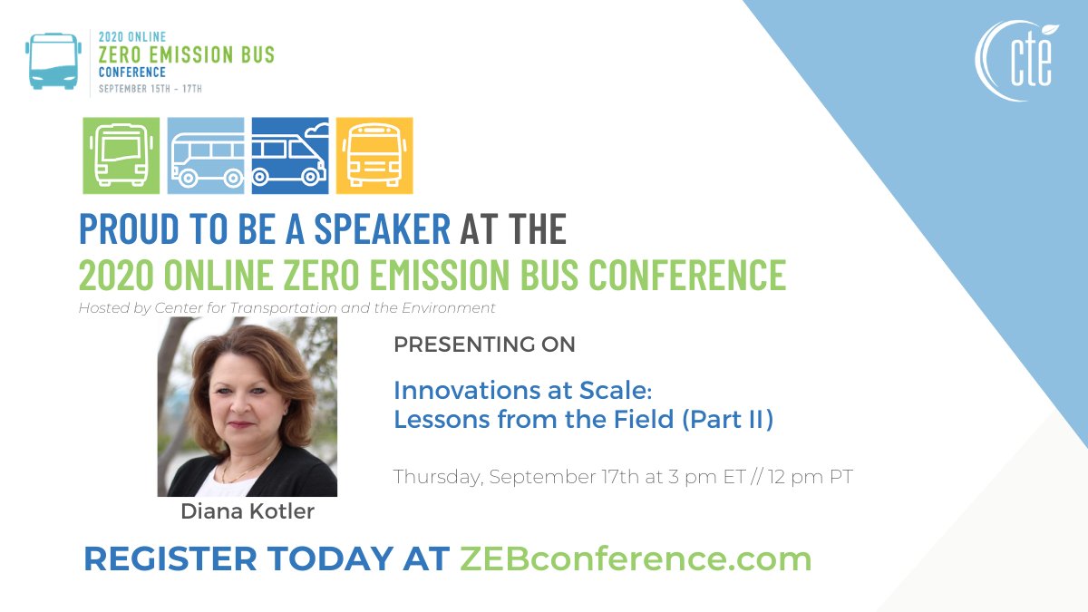 FRANtasticRide's tweet photo. In 1 week, our Executive Director will speak at @Go_CTE ‘s 2020 @ZEBConference! Register for the 2020 Online #ZeroEmission Bus Conference at https://t.co/qdGjvI0NVQ and connect with industry experts!
#ZEB2020 #ElectrifyAnaheim #RideARTbus #FRANtasticRide https://t.co/BP2nDWTnXA