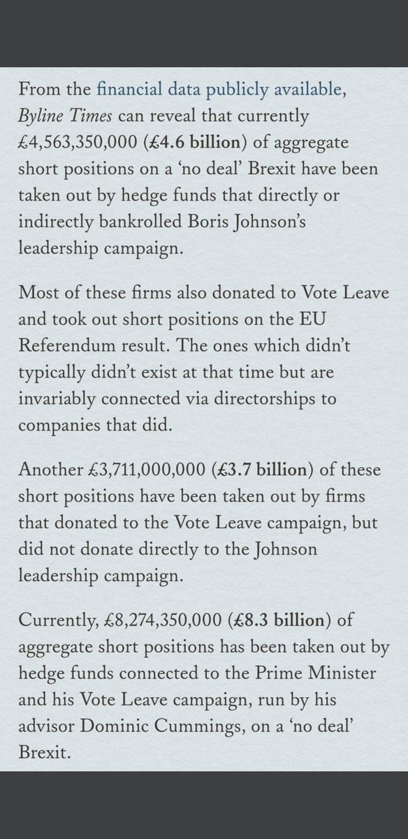 indyforscots's tweet photo. @SkyNews Manufacturing a No deal to make the Tory’s and those wealthy friends very rich .The poor in England believed some rich  Etonian posh boys would look after them 😂. Tory’s  should be in court not Westminster. Well done Brexiteers for finishing this Union and bankrupting the UK https://t.co/zYj4YJLCqo