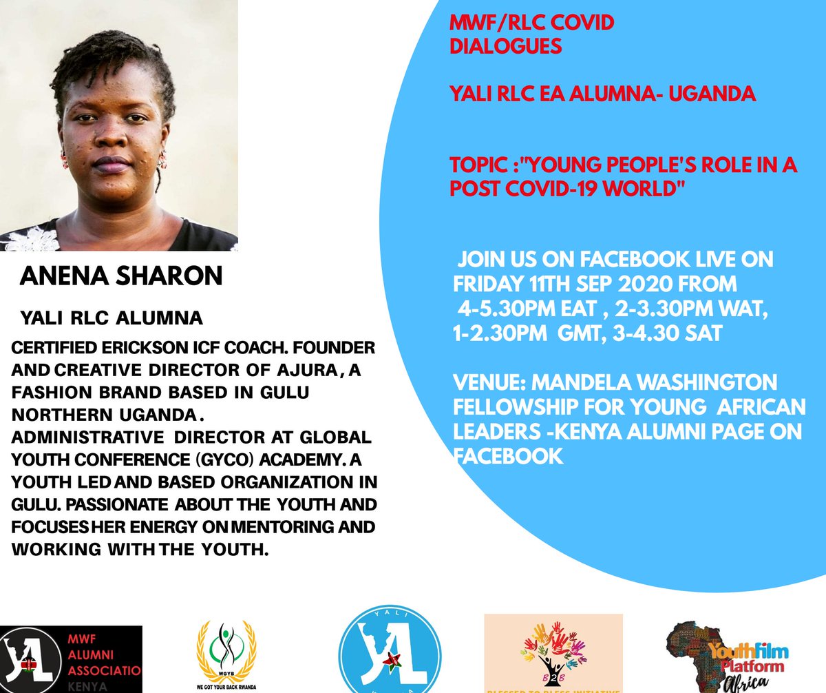 mwfKenya's tweet photo. Meet our panelist @AnenaAjura  @YALIRLCEA alumna from Uganda. Founder and Creative Director of Ajura , a fashion brand based in Gulu, Nothern Uganda. Also passionate about empowering the youth in her community through Mentorship and creation of Job opportunities. 
@USAIDAfrica https://t.co/7RxT9HDmnq