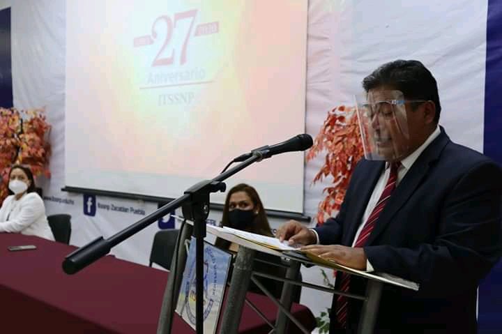 ITSSNPUEBLA's tweet photo. El TecNM campus Zacatlán conmemoró 27 Aniversario, a través de la plataforma digital microsoft teams, donde estudiantes personal académico, administrativo y autoridades estatales y municipales, estuvieron presentes de manera virtual.

Detalles👉 https://t.co/eTGEP72Cxe https://t.co/wOffCKFxuv