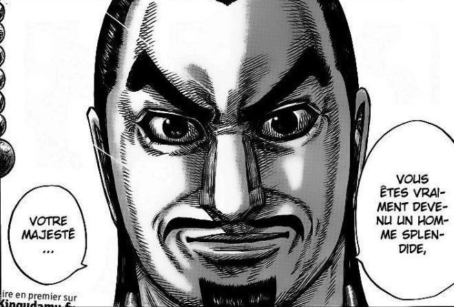 6) j’aime beaucoup cette planche, après son échange d’idées avec Sei, Ryo Fui reconnaît la valeur du roi et le tient en respect