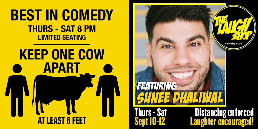 LaughShopYYC's tweet photo. Tonight Best in Comedy feat. @sunnydcomedy w/ @noorkidwai hosting. Doors 6:30pm, Show 8pm. Get tickets at https://t.co/R8QH3rCW9b 403.255.6900

#laughshopycc #bestincomedy #yyc #yyccomedy #yycevents #calgary https://t.co/0RMzlOFT62