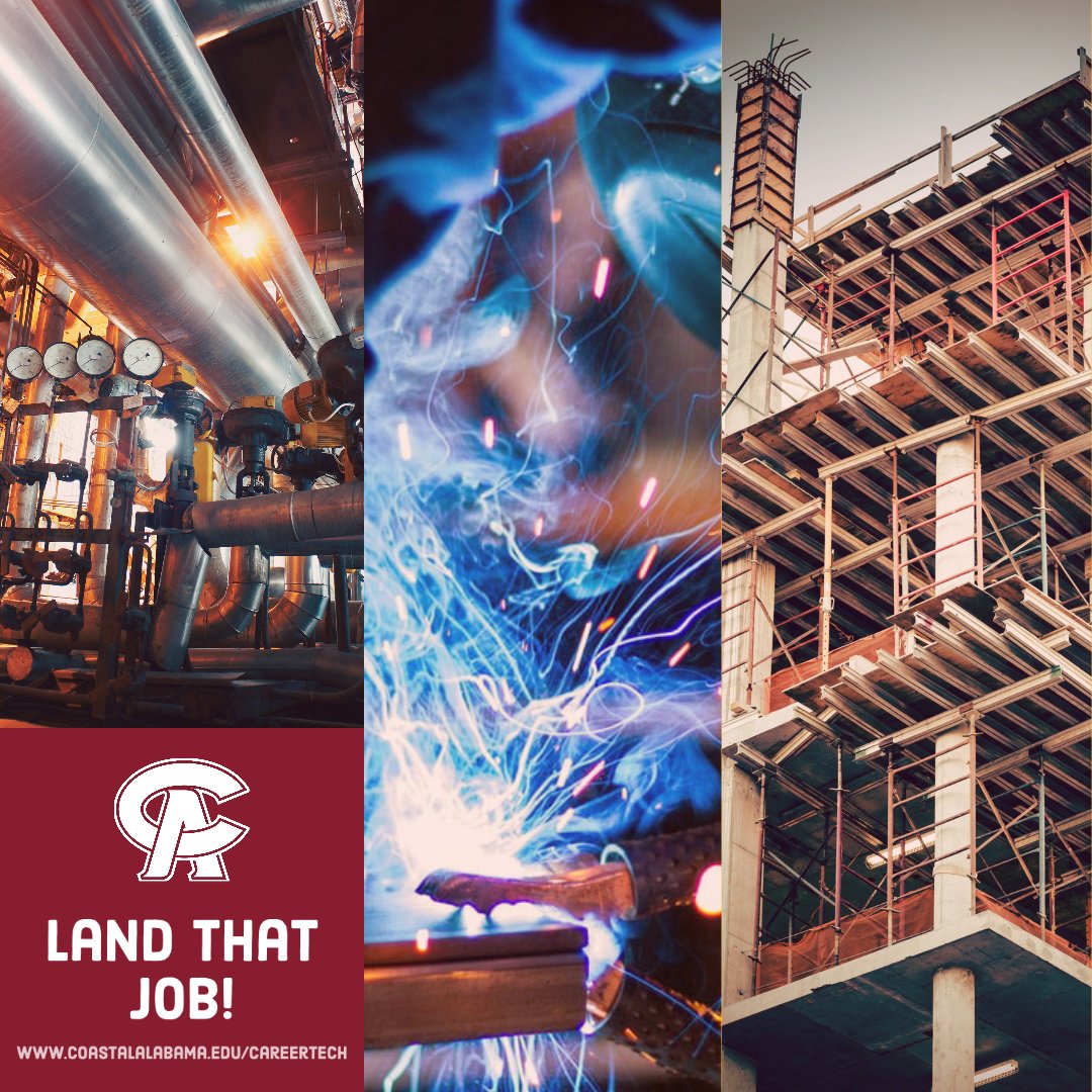 CoastalAlaCC's tweet photo. From Aviation to Welding, Chemical and Paper Technology to HVAC, Building Construction to Machine Tool Tech...
At Coastal Alabama, there is a program to help you gain the skills you need to #LandThatJob!
#ACCSTakeover @ACCS_Education https://t.co/mGSwttLiri