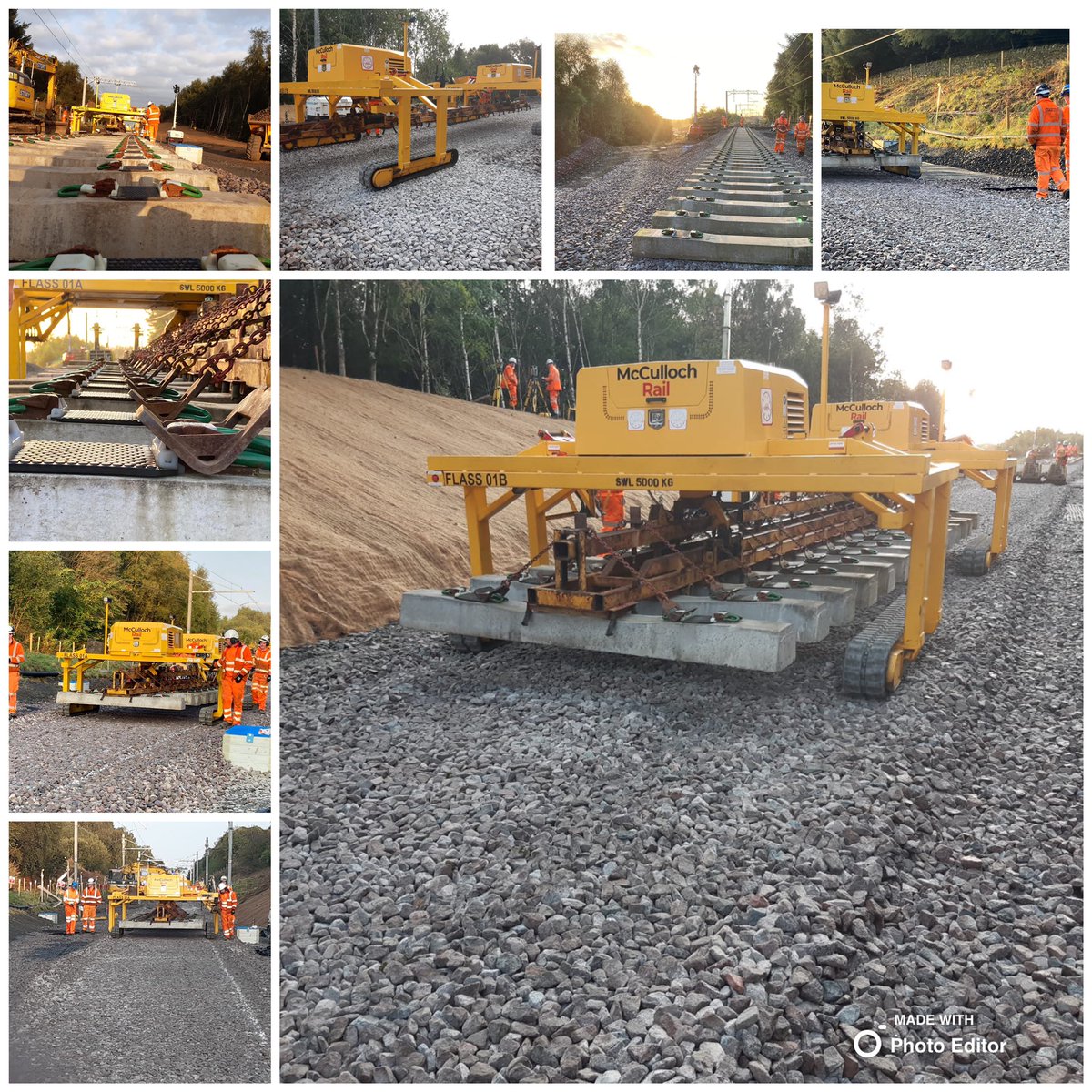 MccullochRail's tweet photo. Our Flass in action at Whitecross today for RSAS . Helping to get the  Edinburgh- Glasgow line back in operation! #mccullochrail #Flass #alwaysworking https://t.co/0FhK9HHUGI