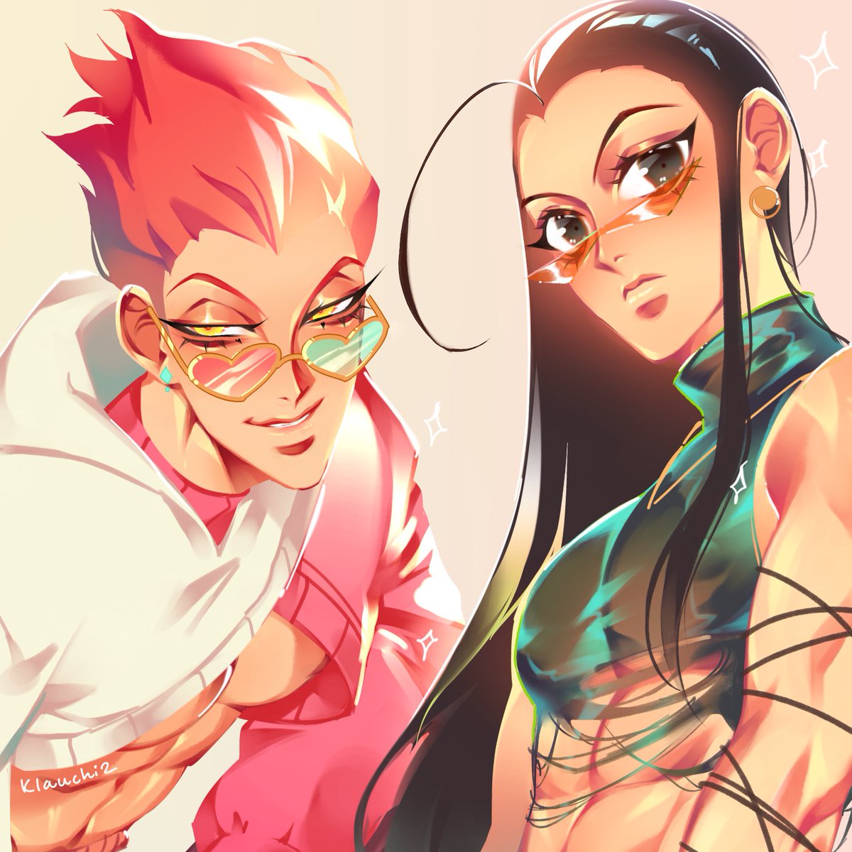 𝐤𝐥𝐚𝐮𝐜𝐡𝐢 Excuse The Messiness I M Very Low On Energy Lately And Just Wanted To Quickly Get This Done Before I Forget Hisoka Illumi Hunterxhunter Fanart T Co Athbouq9ow