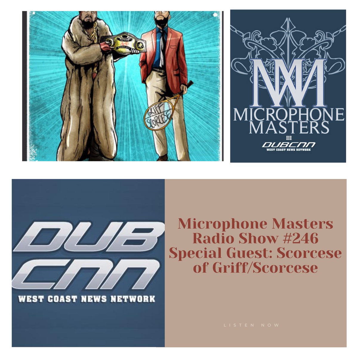 micmastersradio's tweet image. Episode #246 with guest Scorcese of Griff/Scorcese. He talks about the unique Wrestling &amp;amp; Hip Hop theme of this project. Soundscapes by @PhDBeats. Available on Dubcnn.com &amp;amp; where all podcasts are found. jluvmusic.com/podcast/microp…
@dubcnn @starrsaxxxon @javonluv #hiphop