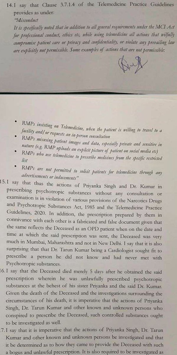ShahanurNeuro's tweet photo. See, how a doctor can be victim of murder case, just because he prescribed through telemedicine, without understanding the consequences. So, my request to fellow Doctors, be careful while prescribing telemedicine &amp; plz go through the 2020 guidelines -
https://t.co/EkfkeVsoc9 https://t.co/oOsSTjLcEa