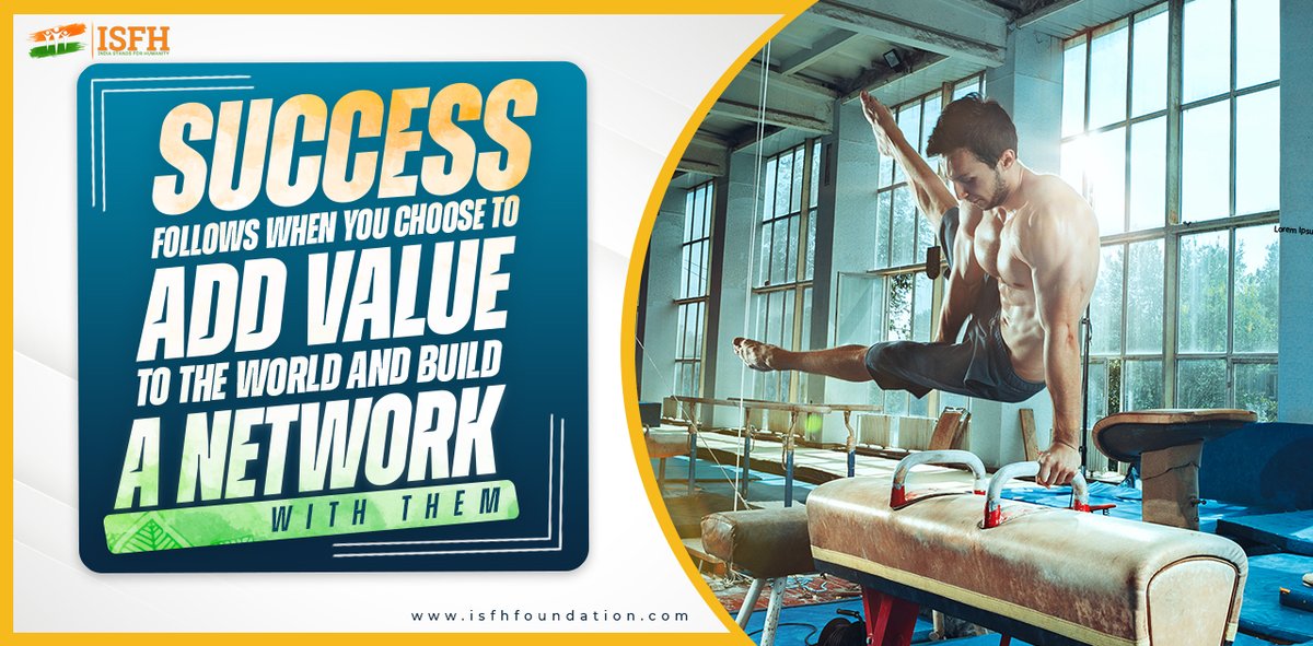 ISFHFoundation's tweet photo. Success follows when you choose to add value to the world and build a network with them.
#networkmarketing #MLM #marketing #BuildNetwork #network #india #isfh #isfhfoundation https://t.co/FwHBNt4Ua8