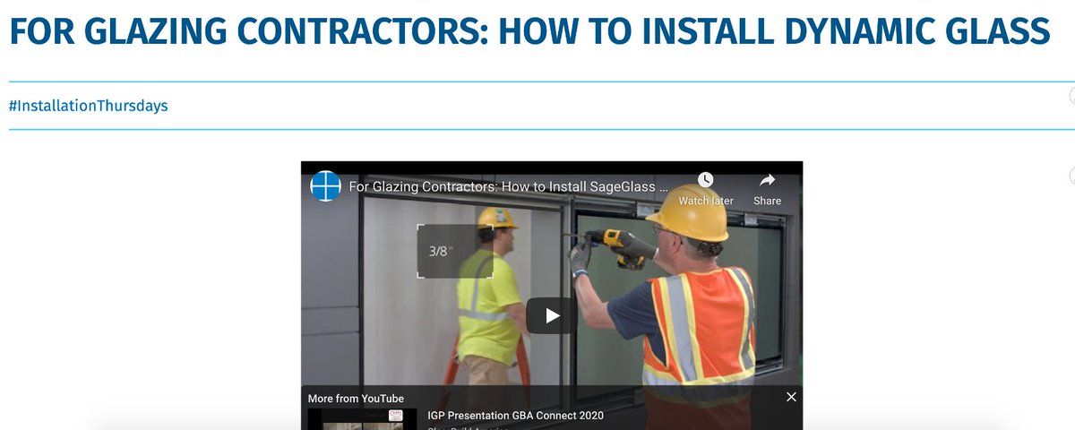 GlassBuild's tweet photo. It's #InstallationThursday @ #GlassBuildConnect
See this tutorial from @Sage_Glass for #glazing contractors. Learn how to install electronically tintable glazing/or electrochromic glazing
We have it all to help you learn & grow your business!
CLICK HERE:
https://t.co/TspxaBRvmB https://t.co/LppQulO3Ke