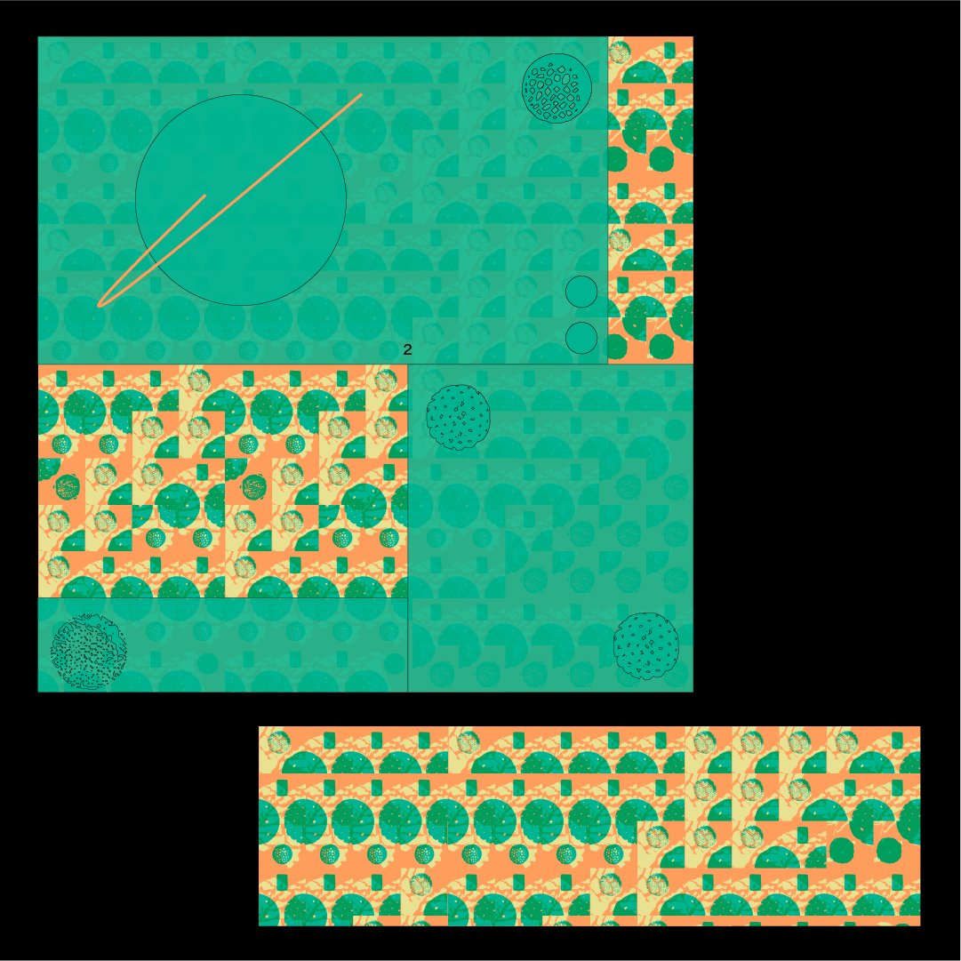KanePour's tweet photo. Grid poem #2- Dissociative Green

Second photo has the unprocessed tiles

Made with #processing and illustrator https://t.co/sPbIgwnxCQ