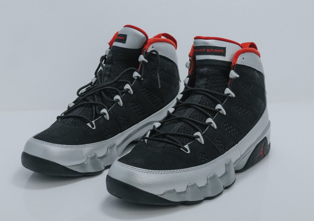 LeagueAboveOKC's tweet photo. The Air Jordan 9 Retro 'Johnny Kilroy’ are now available in store. https://t.co/FBeWEjtTuJ