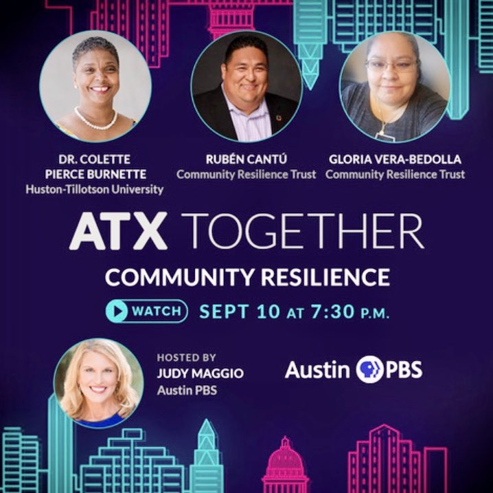 Let’s do this!!! ATX Together, premieres tonight at 7:30 on  <a href="/austinpbs/">Austin PBS</a> featuring <a href="/rubencantoo/">Ruben Cantu</a> @HTPresCPB <a href="/GloriaVeraBedo1/">Gloria Vera-Bedolla🥑🐝❤👑🎸🌈✊🏾</a> . Join us for a vital community conversation to open hearts and minds.