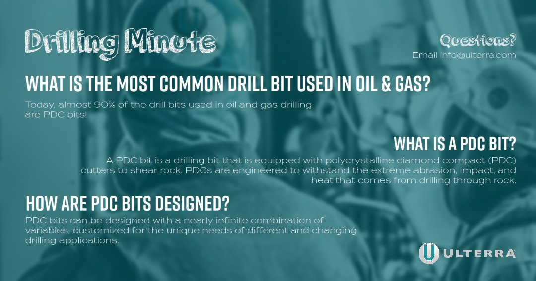 Want to learn more about the preeminent drill bit for the oil and gas industry? You're in the right spot!

In this Drilling Minute, we introduce the main drilling components, mechanism, and benefits of a PDC drill bit.

Visit ulterra.com/oil-and-gas-ed…!