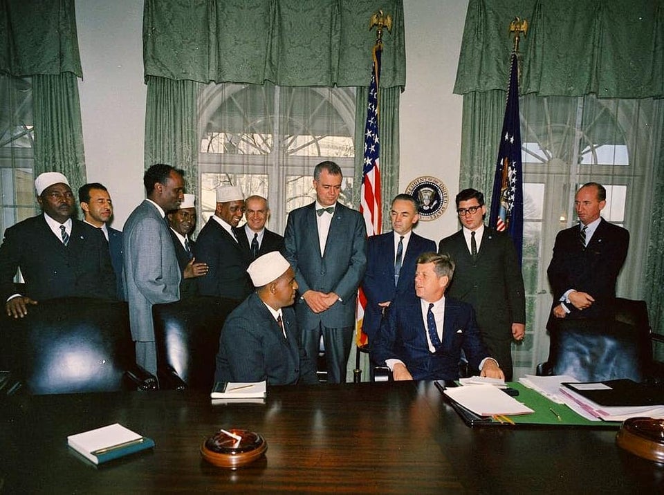 Prime Minister Shermarke sought an alliance with the United States. President Kennedy committed to a joint Somali-American cooperation agreement welcoming Somalia as a strategic ally.President Johnson sadly did not ratify the agreement after Kennedy's assassination.