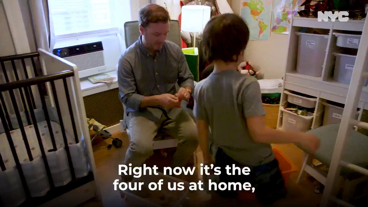 Cut to Dad explaining how hard remote learning is with four of them at home. It looks very cramped in there with Connie’s spot in one corner and Tom’s in the other corner. (8/19)