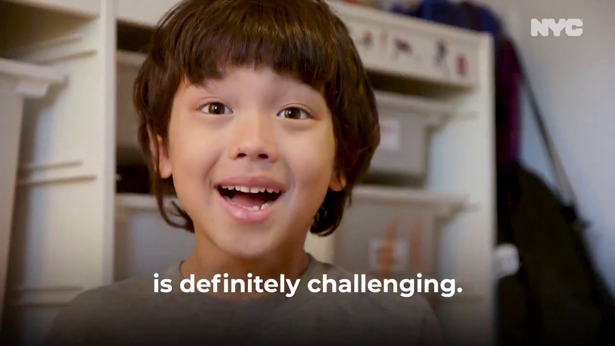 “Having two kids at home with no childcare is definitely challenging.” I have a number of students who lost parents, aunts, uncles, and grandparents due to COVID-19. Also, cool having a photo of your son with the words "definitely challenging" underneath. (16/19)