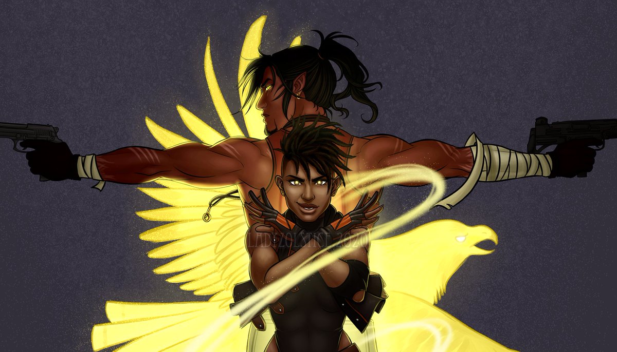 ArtZolstice's tweet image. Finally finished! My favorite magical girl/gunslinging guy Battle Couple ✨ #OCs Feat. bonus close-ups!