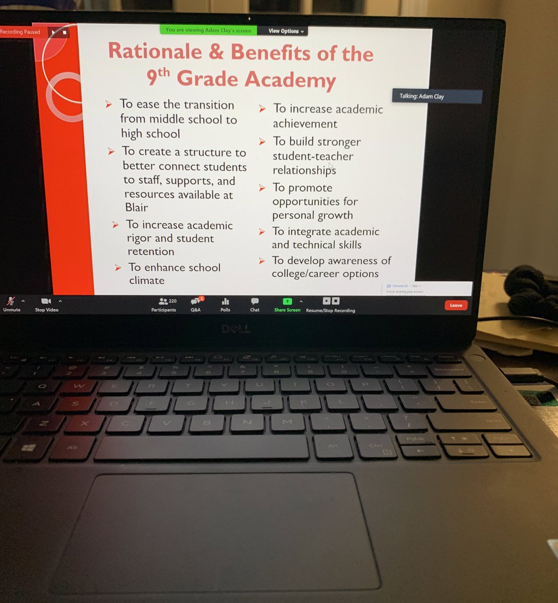 RenayCJohnson's tweet photo. Thank you Staff! Great 9th Grade Parent Meeting tonight. I love seeing all the proud parents who are Blair Alumni show their Blazer pride in the chat. 🙌🏽🔥 #OnceABlazer,AlwaysABlazer! https://t.co/yq8lXmt89Y