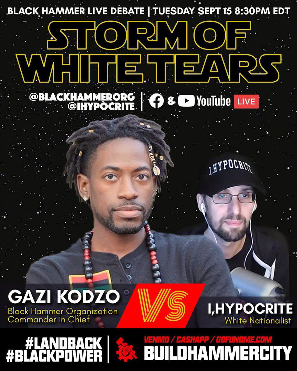BH_SnaKKKes's tweet photo. FIGHT NIGHT!!!! Chief Gazi vs a colonizer nationalist “I,Hypocrite” @lporiginalg 
TUESDAY AT 830pm EST https://t.co/Y41N2T2Y4s