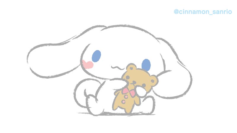 cinnamoroll with a doll