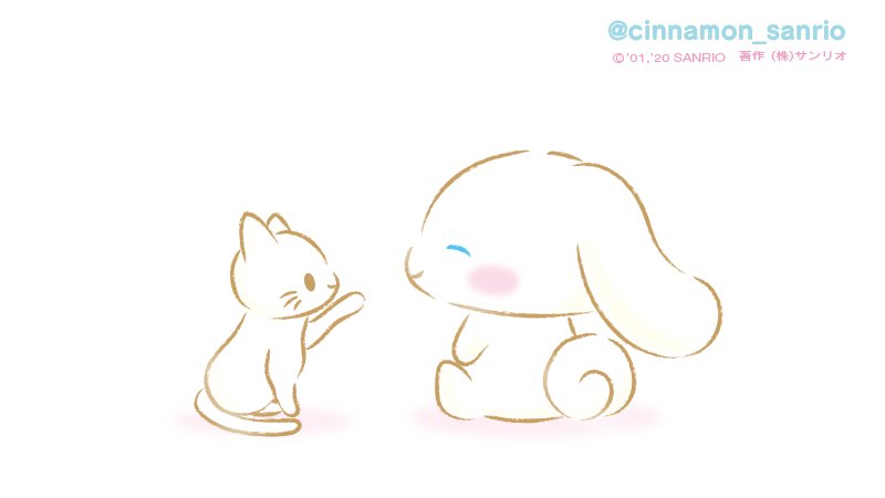 cinnamoroll with cat(s)