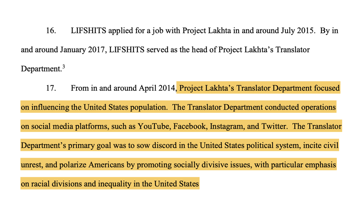 15. Russian intelligence is particularly focused on using US social media to leverage RACIAL DIVISION and INCITE CIVIL UNREST.Again, this is not "trolling" - these are PsyOps hoping to get people to grab their AR-15s and shoot other Americans.WHICH THEY DO. THUS, THIS IS WAR.