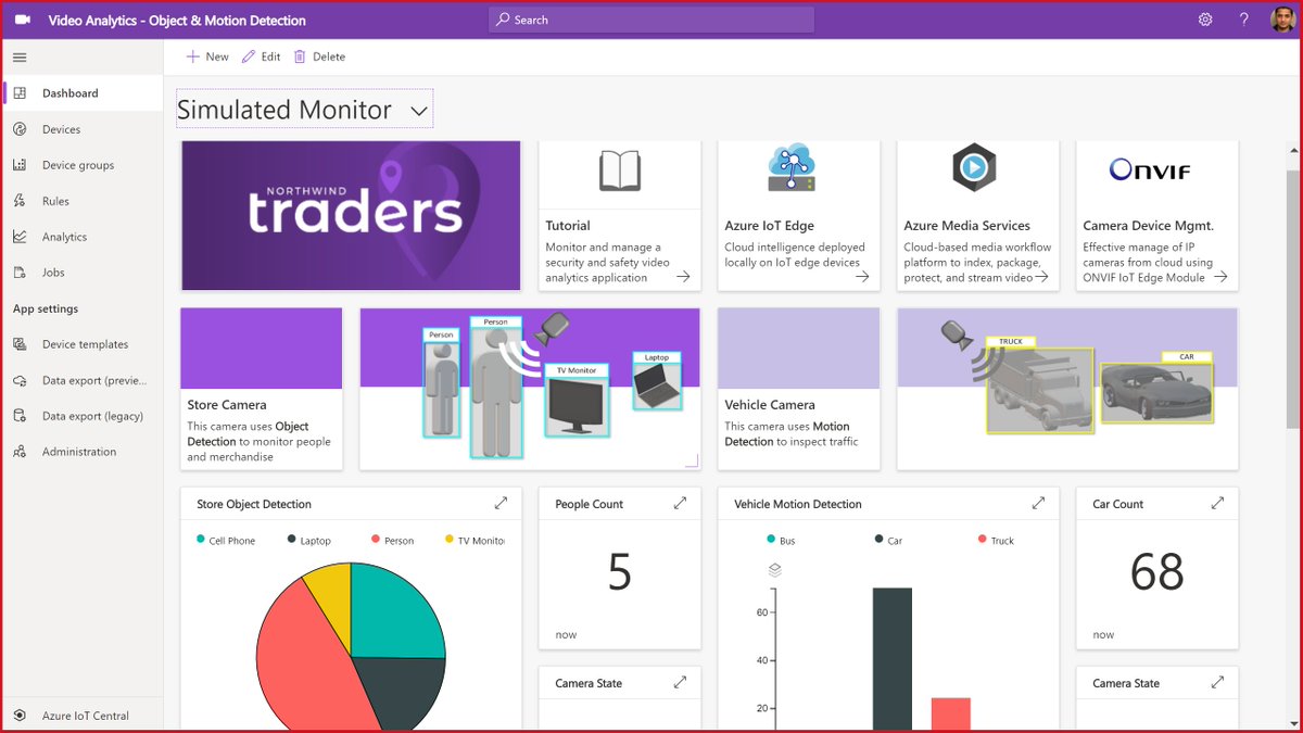 obloch's tweet image. Vision AI made simple by new Azure IoT Central template - THE BLOG buff.ly/2ReEFnK #MSIoT #IoTDevs #VisionAI #IoTCentral