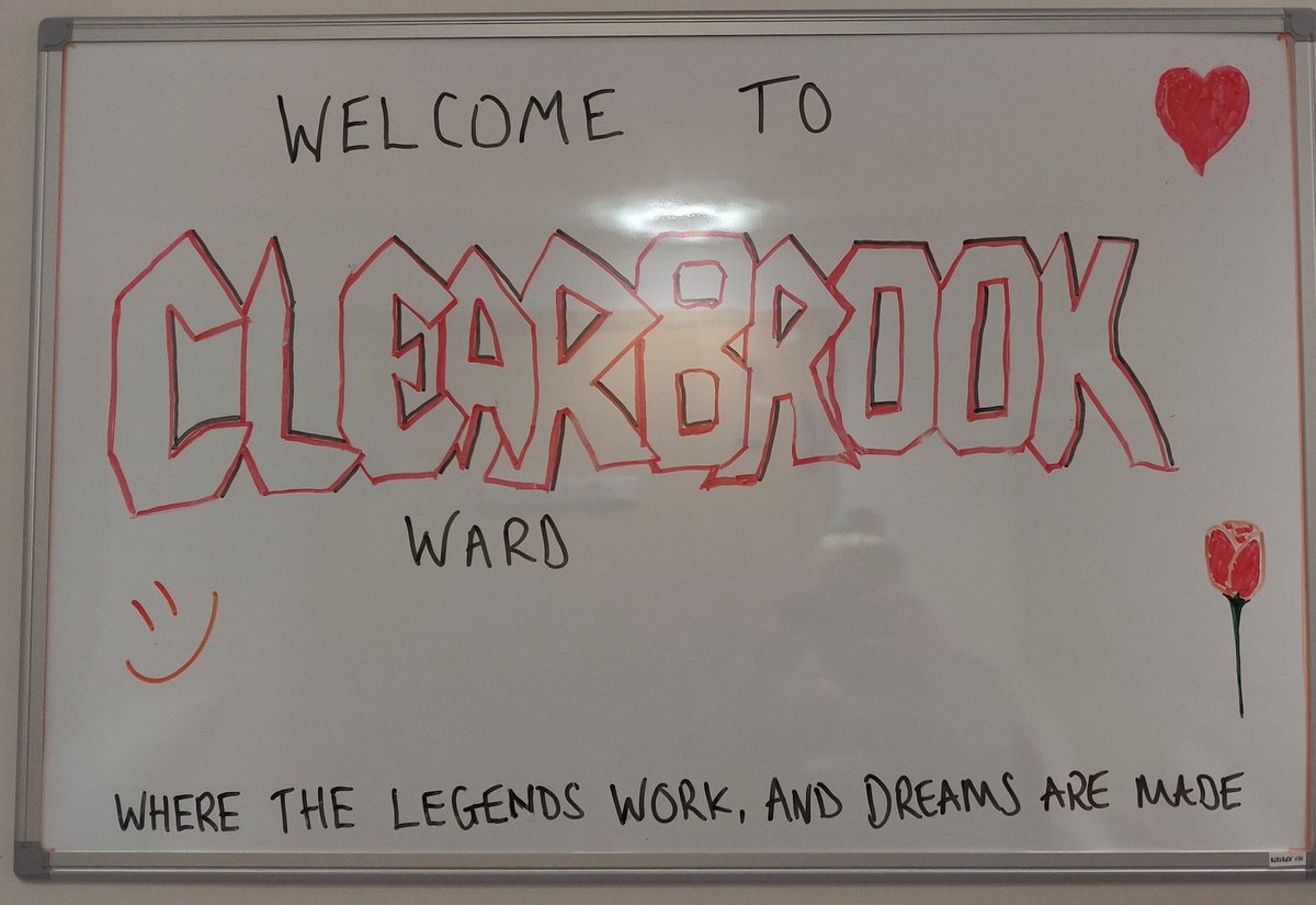 Sarah_AFA's tweet photo. First shift on #clearbrook done! I have a lot to learn about the #cardiac and #vascular specialties, but the staff are lovely and I am eager to get stuck in! Thanks for having me back @SarahPickbourne to another of your wards! #studentnursingassociate #year2 #placement3 https://t.co/hMb4MVmiUw