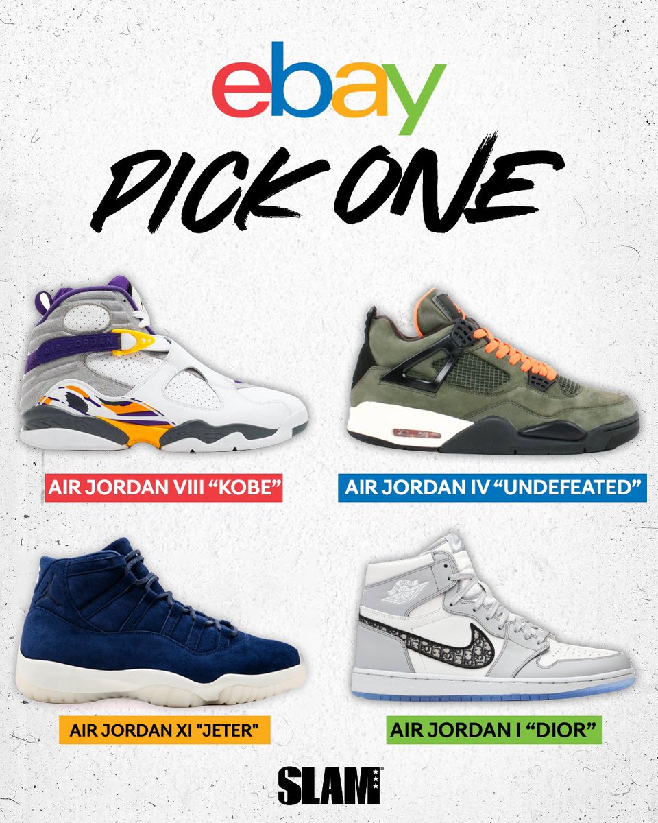 These are just some of the classic hitters available on @eBay right now. Which one of these are you tryna grab? #LaceEmUp https://t.co/XxfA9V9W9A https://t.co/f9ipcGrmbe
